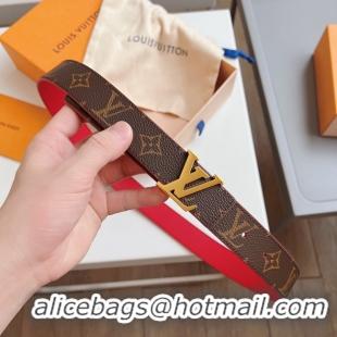 Shop Duplicate Louis Vuitton 30MM Leather Belt 7109-3