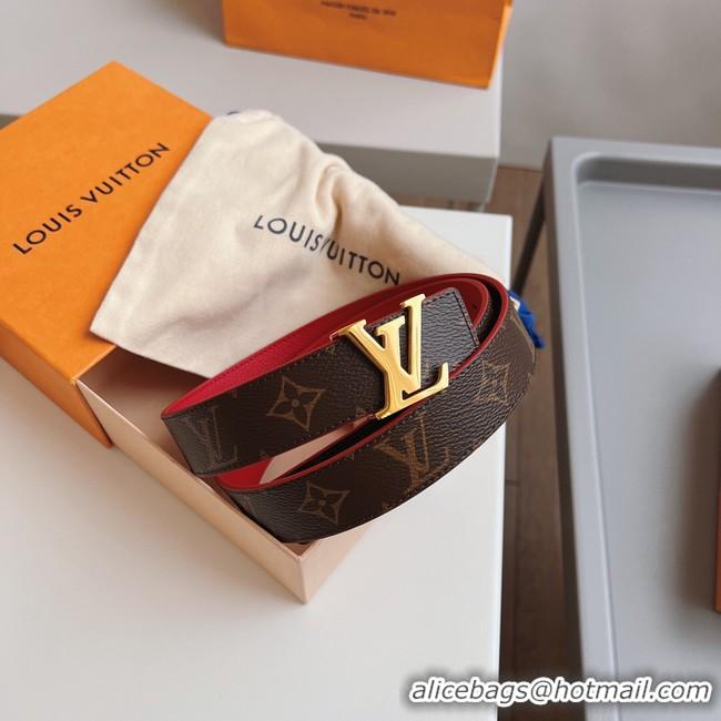 Shop Duplicate Louis Vuitton 30MM Leather Belt 7109-3