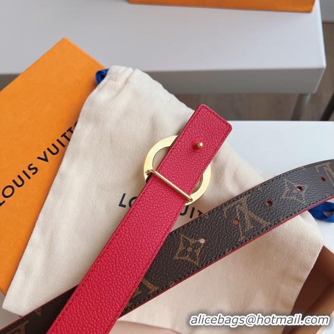 Best Grade Louis Vuitton 30MM Leather Belt 7109-7