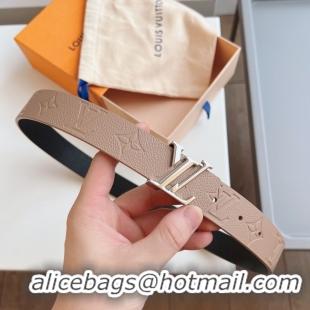 Durable Louis Vuitton 30MM Leather Belt 7109-9