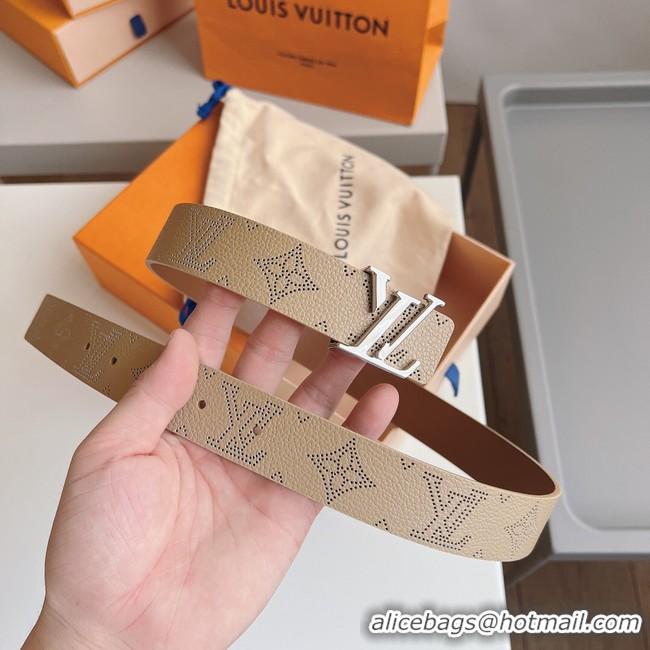 1:1 aaaaa Louis Vuitton 30MM Leather Belt 7109-10