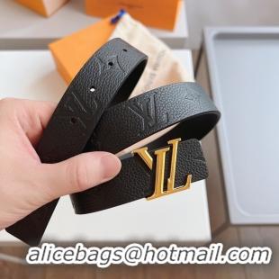 Luxury Louis Vuitton 30MM Leather Belt 7109-11