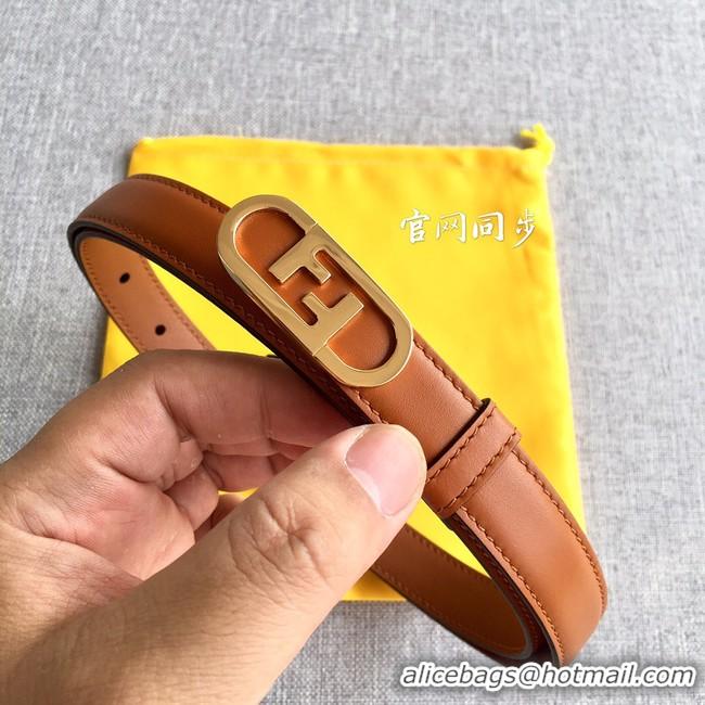 Duplicate Fendi Leather Belt 20MM 2754