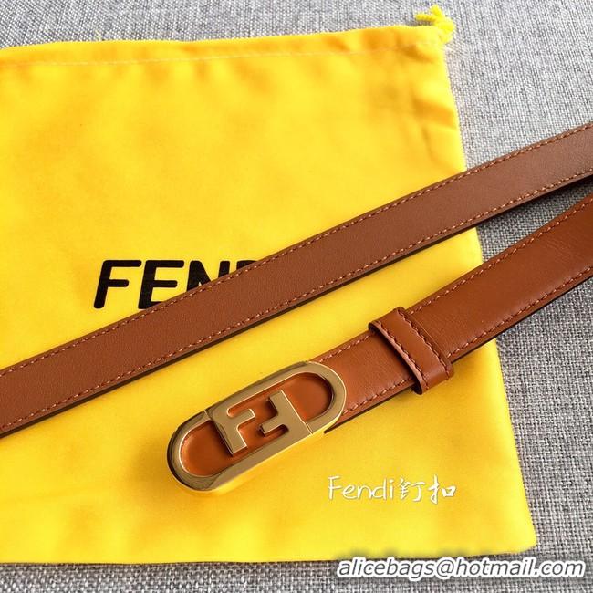 Duplicate Fendi Leather Belt 20MM 2754