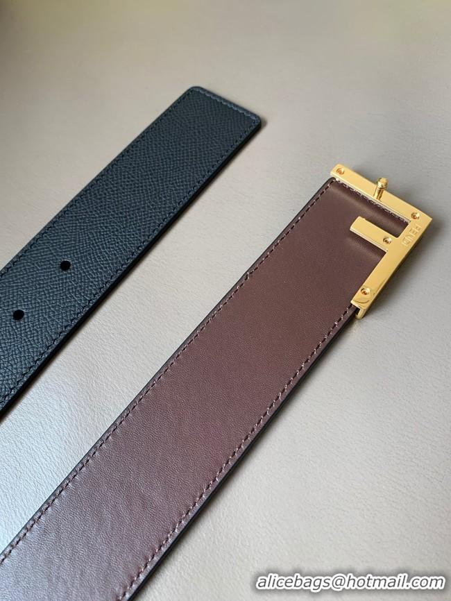 Classic Practical Fendi Leather Belt 40MM 2759