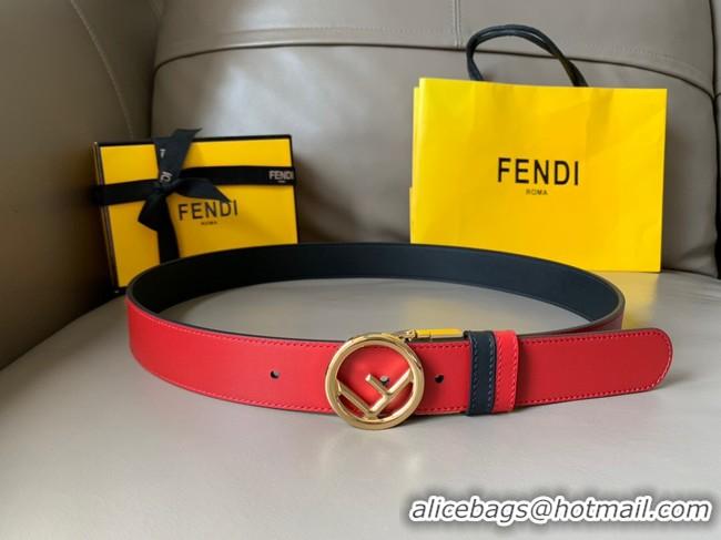 Elegant Fendi Leather Belt 34MM 2771