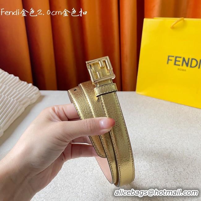 Top Quality Fendi Leather Belt 20MM 2774