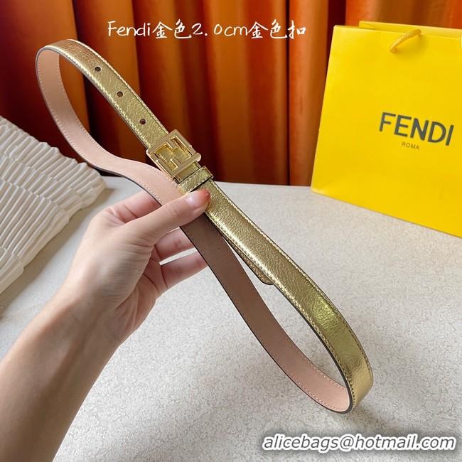 Top Quality Fendi Leather Belt 20MM 2774