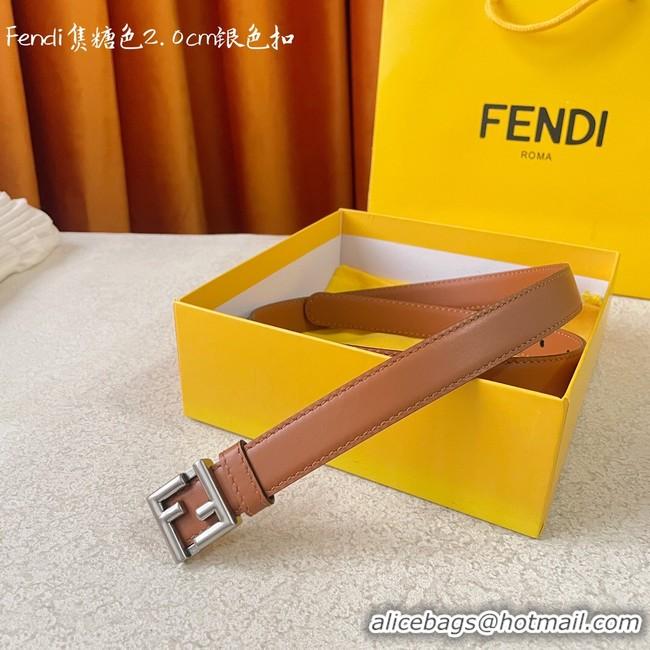 Sumptuous Fendi Leather Belt 20MM 2778