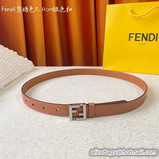 Sumptuous Fendi Leather Belt 20MM 2778