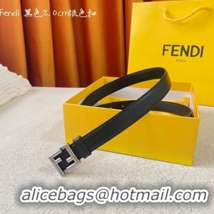 Good Looking Fendi Leather Belt 20MM 2779