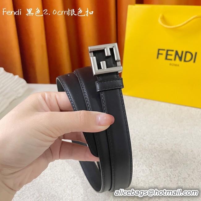 Good Looking Fendi Leather Belt 20MM 2779