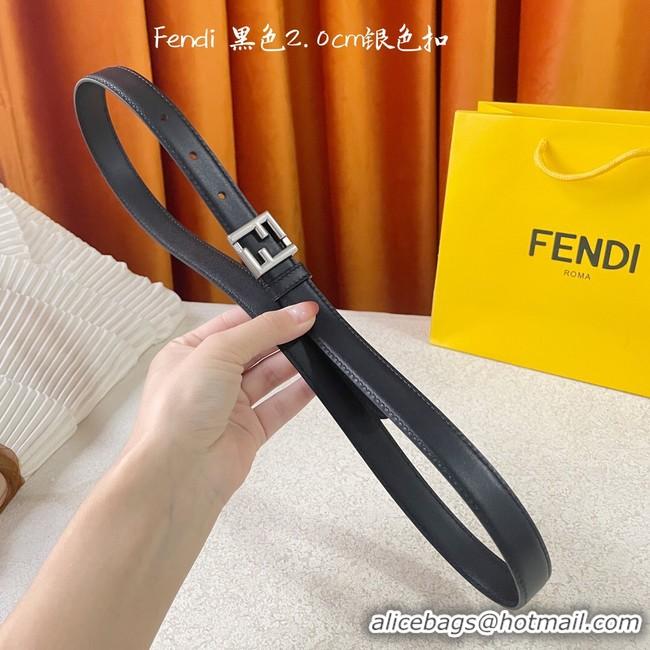 Good Looking Fendi Leather Belt 20MM 2779