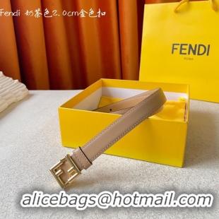 Best Product Fendi Leather Belt 20MM 2780