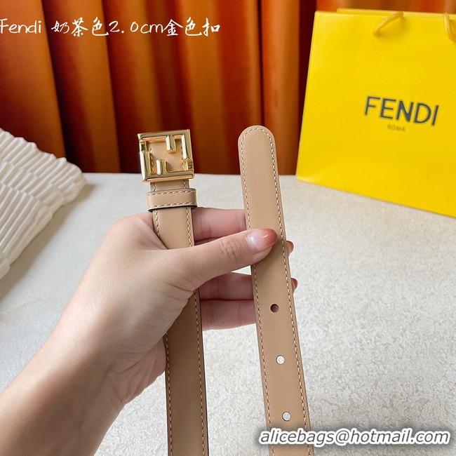 Best Product Fendi Leather Belt 20MM 2780