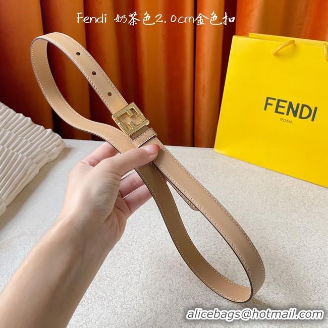 Best Product Fendi Leather Belt 20MM 2780