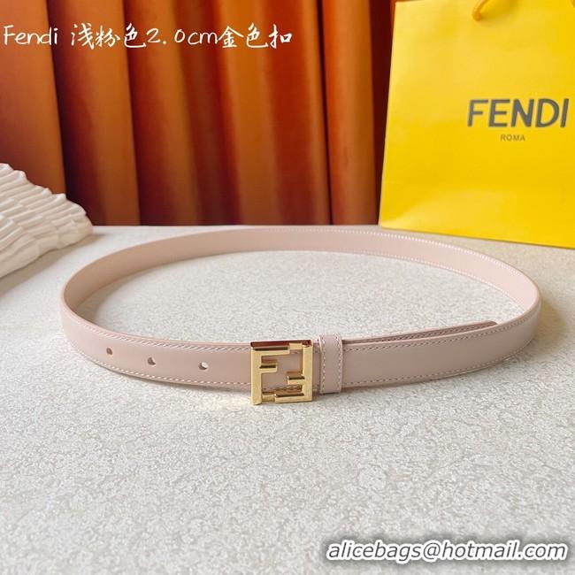 Popular Style Fendi Leather Belt 20MM 2781