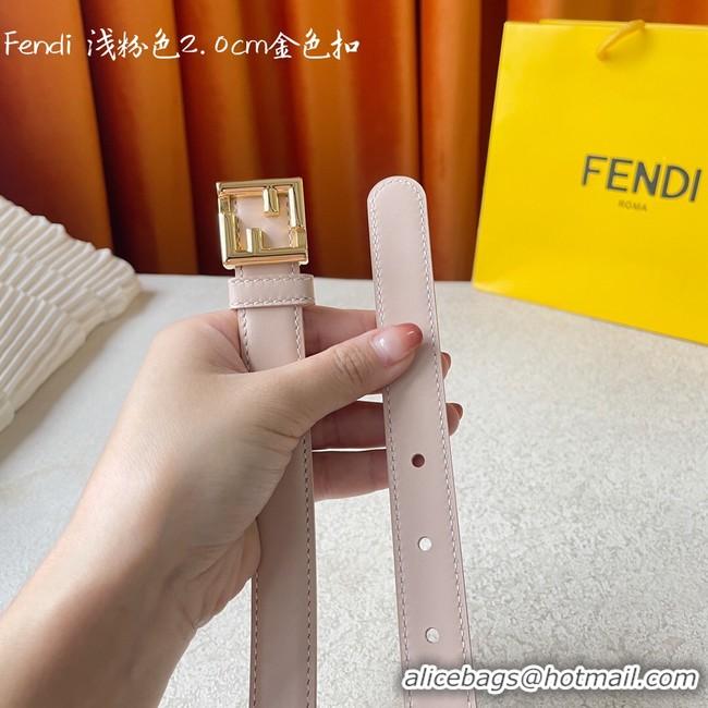 Popular Style Fendi Leather Belt 20MM 2781