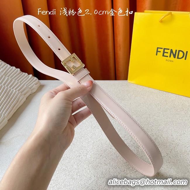 Popular Style Fendi Leather Belt 20MM 2781