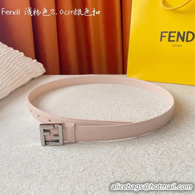 Top Grade Fendi Leather Belt 20MM 2782