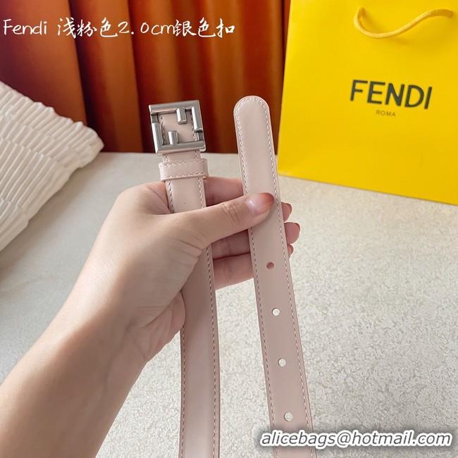 Top Grade Fendi Leather Belt 20MM 2782