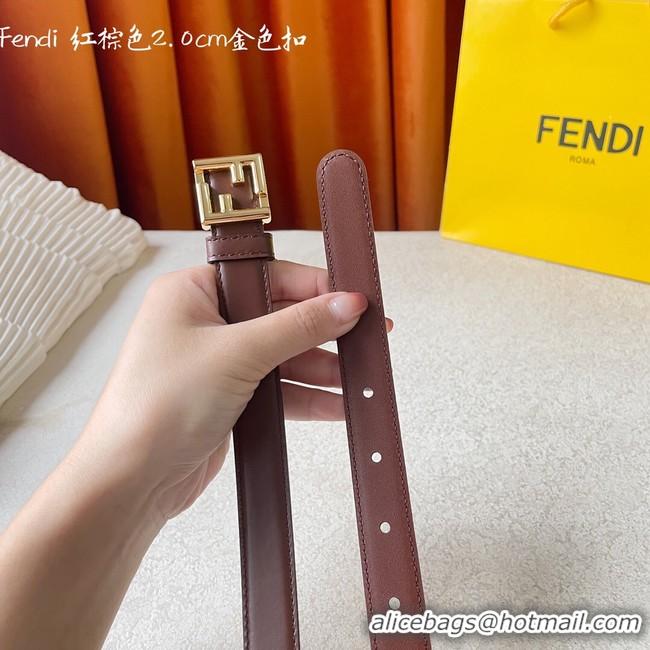 Luxury Fendi Leather Belt 20MM 2783