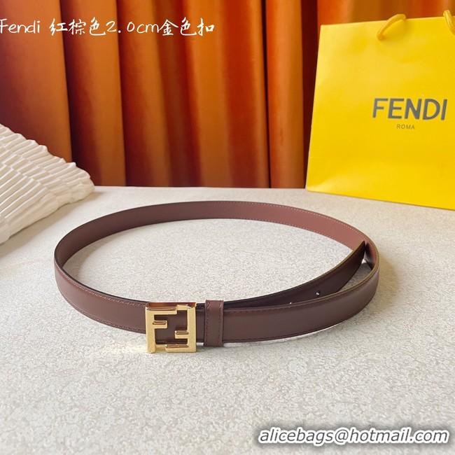 Luxury Fendi Leather Belt 20MM 2783