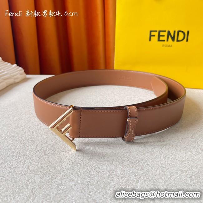 Duplicate Fendi Leather 40MM Belt 7104-1