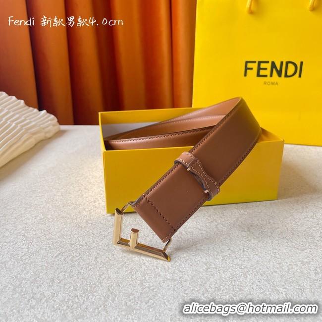 Duplicate Fendi Leather 40MM Belt 7104-1