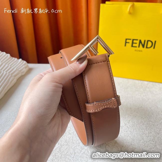 Duplicate Fendi Leather 40MM Belt 7104-1