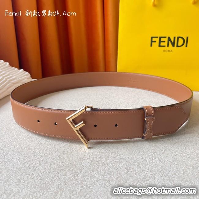 Duplicate Fendi Leather 40MM Belt 7104-1