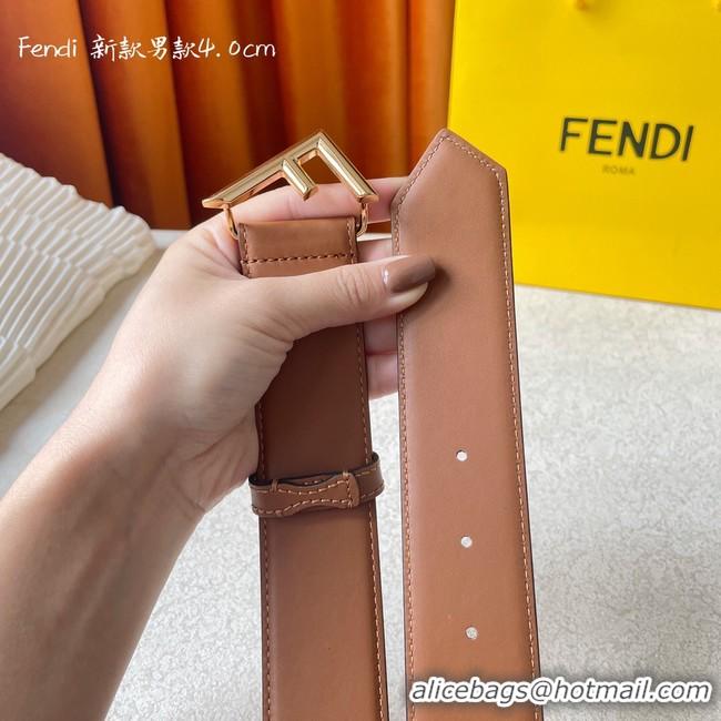 Duplicate Fendi Leather 40MM Belt 7104-1