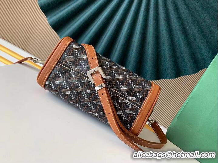 Trendy Design Goyard Calfskin Leather shoulder bag 9986 brown