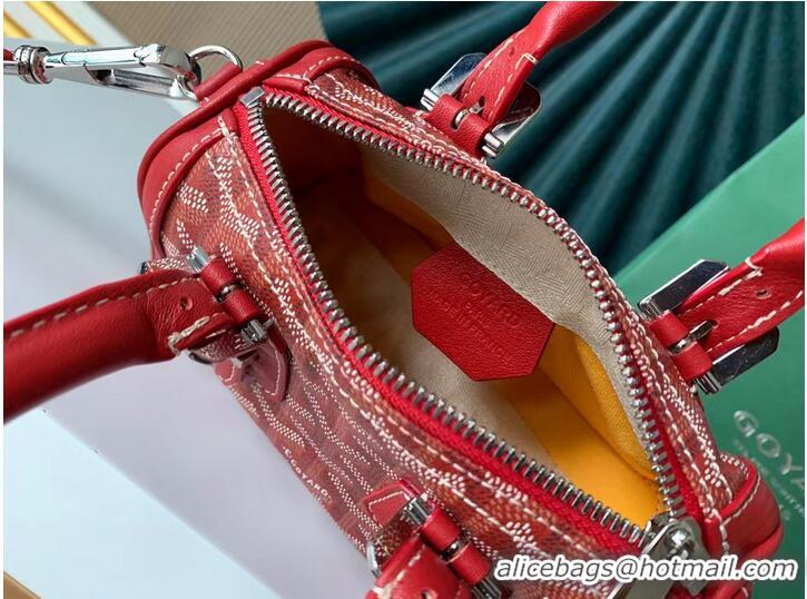 Buy Discount Goyard Calfskin Leather shoulder bag 9986 red