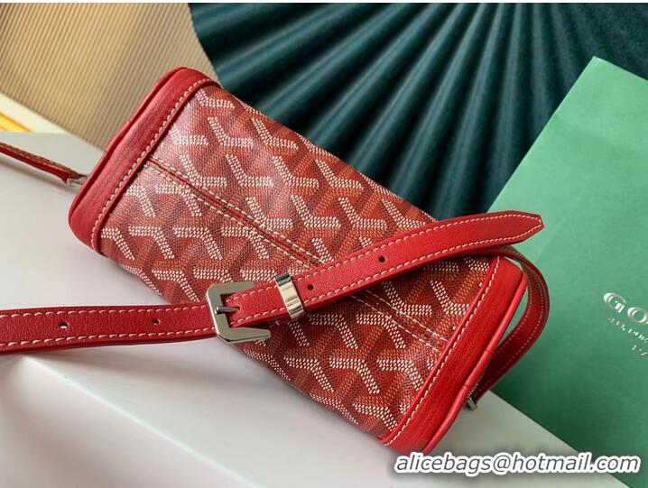 Buy Discount Goyard Calfskin Leather shoulder bag 9986 red