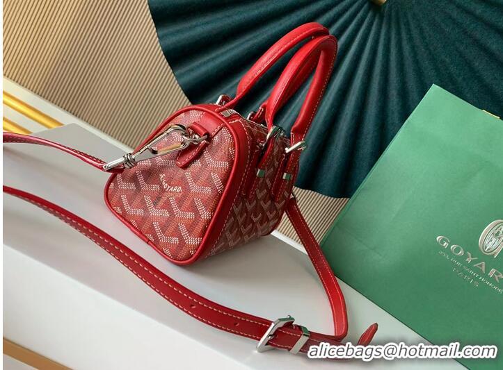 Buy Discount Goyard Calfskin Leather shoulder bag 9986 red