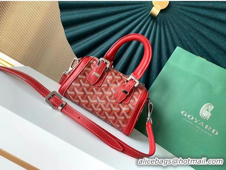 Buy Discount Goyard Calfskin Leather shoulder bag 9986 red