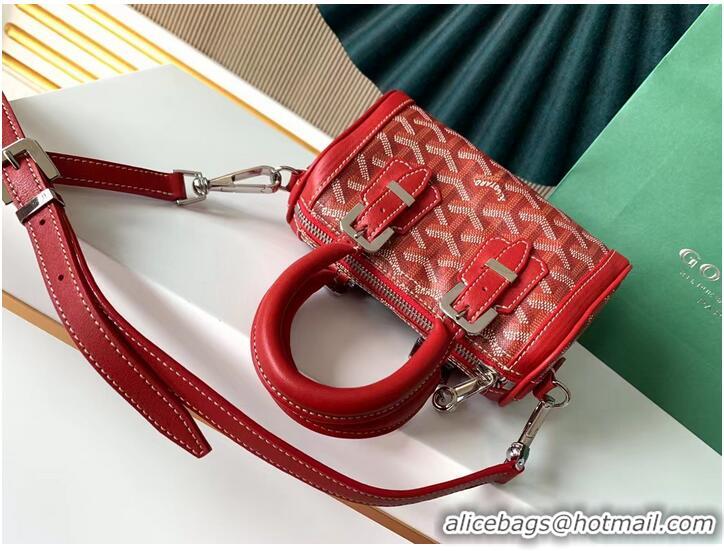 Buy Discount Goyard Calfskin Leather shoulder bag 9986 red