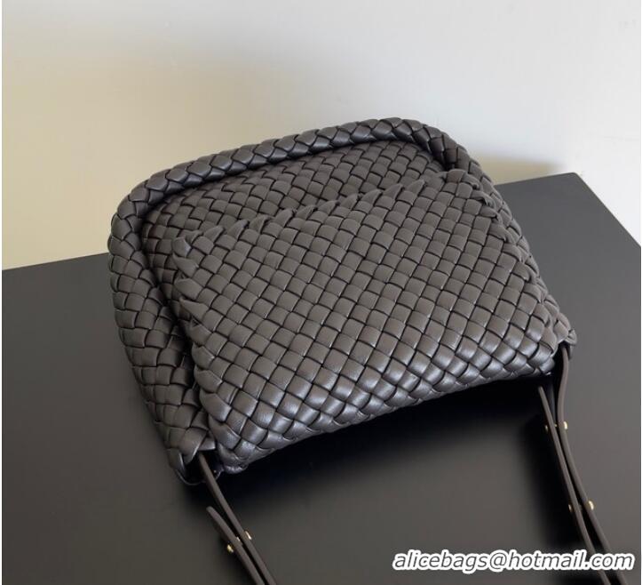 Promotional Bottega Veneta Small padded intreccio leather shoulder bag 709418 black