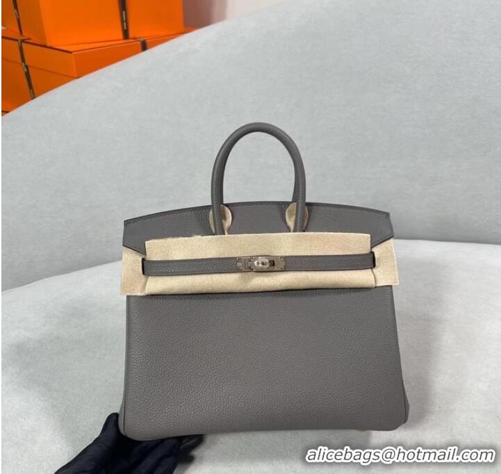 Reasonable Price Hermes Original Togo Leather HB30O gray