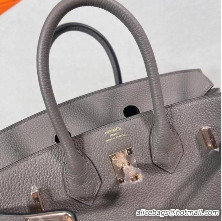 Reasonable Price Hermes Original Togo Leather HB30O gray