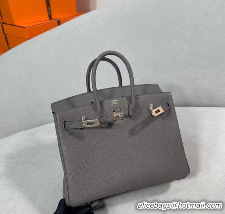 Reasonable Price Hermes Original Togo Leather HB30O gray