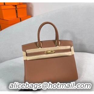 Buy Inexpensive Hermes Original Togo Leather HB30O brown