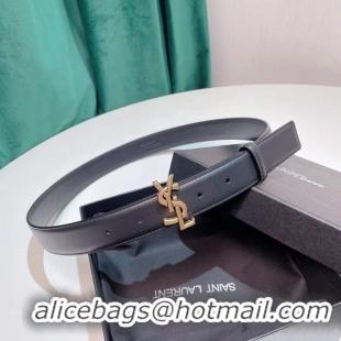 Duplicate Yves saint Laurent calf leather BELT 30MM 26994