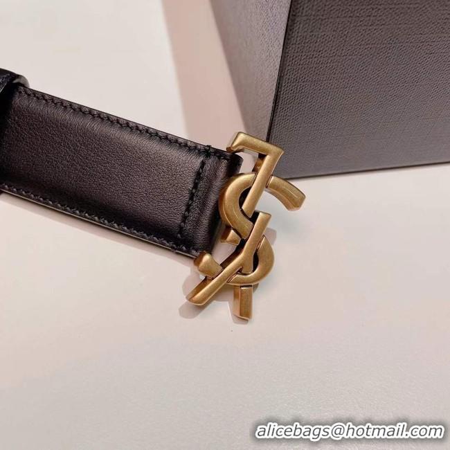 Duplicate Yves saint Laurent calf leather BELT 30MM 26994