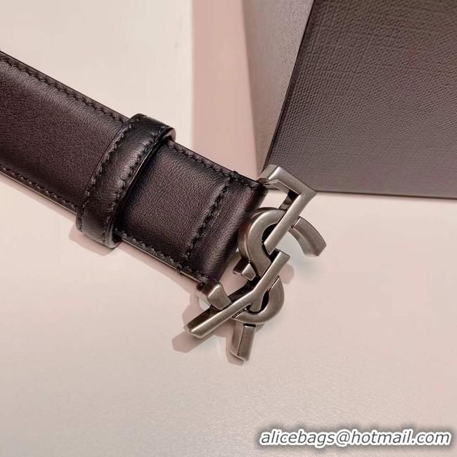 Discount Yves saint Laurent calf leather BELT 30MM 26994