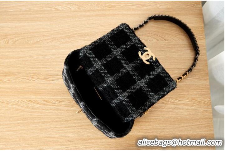 Luxurious CHANEL 19 HANDBAG AS1160&AS1161 black&blue