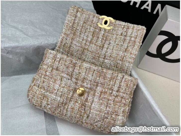 Big Discount CHANEL 19 HANDBAG AS1160&AS1161 light pink