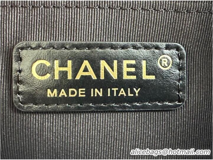 Super Quality CHANEL FLAP BAG Lambskin & Gold-Tone Metal AS2563 black