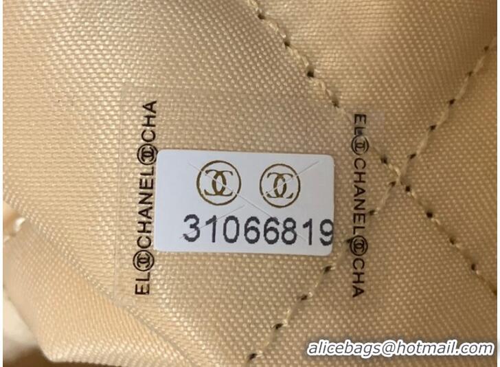 Famous Brand LARGE BACK PACK CHANEL 22 AS3313 WHITE&GOLD